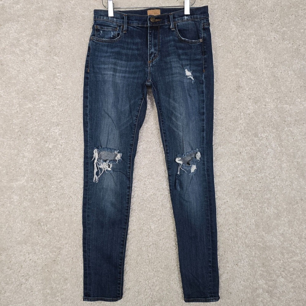 Driftwood Womens Marilyn Skinny Jeans Size 27 Distressed Stretch Denim Casual